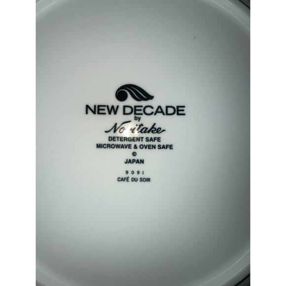Vintage New Decade by Noritake Cafe Du Soir Set of 4 Dinner Plates - Picture 5 of 5